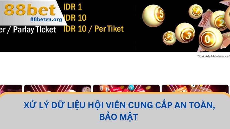Đăng Ký 88BET Cực Dễ Dàng Với Những Thao Tác Nhanh Chóng 3 Xử lý dữ liệu hội viên cung cấp an toàn, bảo mật